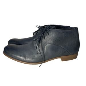 John Varvatos Star USA Sid Commuter Leather Chukka Boots Midnight Blue 9